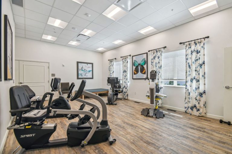 the hearthstone at leesburg gym and exercise room