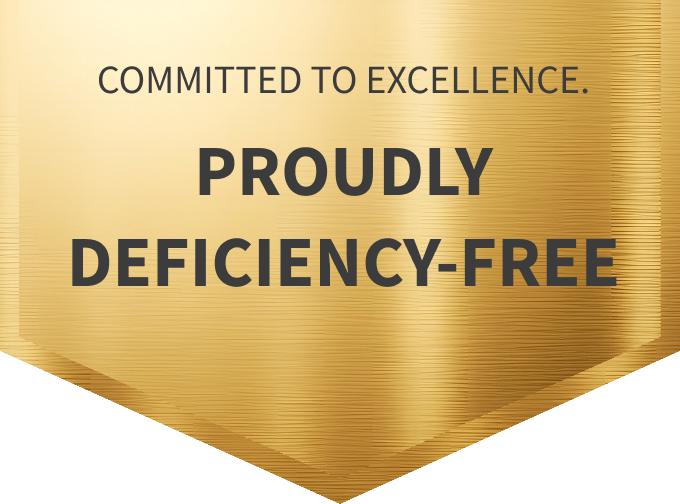 Proudly Deficiency-Free Badge