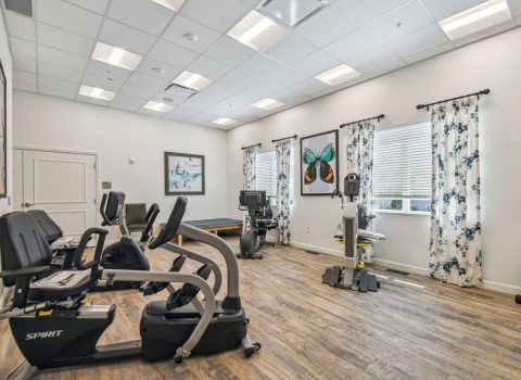 the hearthstone at leesburg gym and exercise room